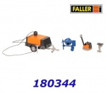 180344 Faller Construction machine set, H0