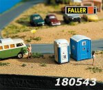 180543 Faller mobile toilletes TOI TOI, H0