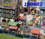 180582 Faller Market stands and carts, H0