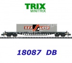 18087 TRIX MiniTRIX N Container flat car type Rs 683 of the DB