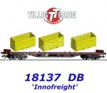 18137 Tillig TT Kontejnerový vůz naložený kontejnery Innofreight, DB