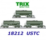 18212 TRIX MiniTRIX N  Set 3 cisternových vozů USTC