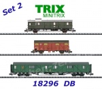 18296 TRIX MiniTRIX N Set 3 osobních (zavazadlových) vozů DB - Set č.2
