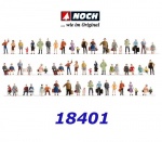18401 Noch Mega Economy Figures Set (60 figures), H0
