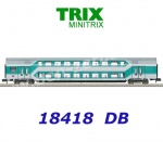 18418 TRIX MiniTRIX N Dvoupodlažní osobní vůz 2. třídy regionální dopravy řay DBz, DB