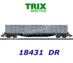 18431 TRIX MiniTRIX N  Kontejnerový vůz řady Rgs 3910  se 3 kontejnery, DR