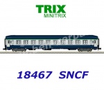 18467 TRIX MiniTRIX N Rychlíkový lehátkový vůz 2. třídy řady B9c9x, SNCF