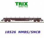 18526 TRIX MiniTRIX N Otevřený vůz s nízkými postranicemi řady Res,  NMBS/SNCB
