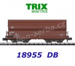18955 TRIX MiniTRIX N Čtyř-nápravový samovýsypný vůz řady Tal 963 (Kkt-62), DB