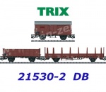 21530-2 Trix Set of 3 freight cars from Epoch III of the DB