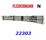 22303 Fleischmann N Right Turnout for Manual Operation10º