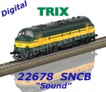 22678 Trix Diesel locomotive Class 52 NOHAB of the SNCB/NMBS - Sound