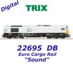 22695 Trix Diesel locomotive Class 77 Euro Cargo Rail, leas DB Cargo - Sound