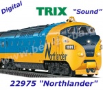 22975 Trix 4-dílný set dieselového vlaku "Northlander", Ontario Northland Railway  - Zvuk