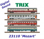 23110 Trix Set 4 osobních vozů rychlíku FD 264 "Mozart" - Set č.1