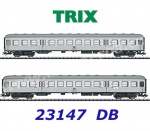 23147 TRIX Set 2 rychlíkových vozů 2.třídy "Silberlinge“ DB