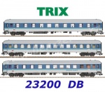 23200 Trix Set 3 různých rychlíkových vozů  InterRegio, DB