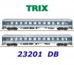 23201 Trix Set of  2 Express train wagons 2nd Class  InterRegio of the DB