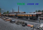23508 Trix Set 4 různých osobních  vozů + 1 nákladní vůz vlaku DB