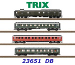 23651 Trix Set of 4 Express Train Passenger Car  for the “D 74”, of the DB - Set 1