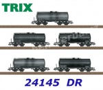 24145 Trix Set of 5 standart tank cars type  Uerdingen of the DR