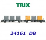 24161 Trix Set of  2 Type Laabs Container Transport Car, DB