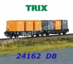 24162 Trix Set of  2 Type Laabs Container Transport Car with containers VW,  DB