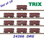 24266 Trix Set 10 velkokapacitních samovýsypných vozú řady  OOt Oldenburg, DRG