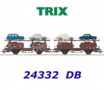 24332 Trix Set of 2 Auto transport car type Laaes 541 of the DB