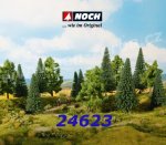 24623 Noch Mixed Forest, 16 pieces, High 4 - 10 cm, H0,TT, N, Z