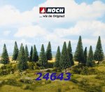 24643 Noch Fir Trees, 16 pieces, High 4 - 10 cm, H0,TT, N, Z