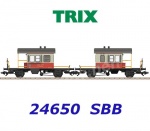 24650 Trix Set 2 servisních doprovodných vozů řady Db 