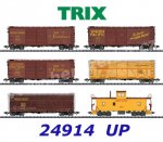 24914 TRIX Set of 6 Union Pacific Railroad (U.P.)