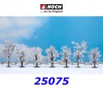 25075 Noch Winter Trees - 7 pcs, 7 - 8 cm high, H0,TT,N
