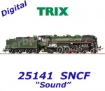 25141 Trix  Rychlíková parní lokomotiva řady 141-R,  SNCF - Zvuk