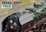 25141 Trix  Rychlíková parní lokomotiva řady 141-R,  SNCF - Zvuk
