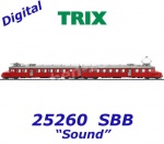 25260 TRIX Double Powered Rail Car Class RAe 4/8 of the SBB - Sound