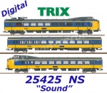 25425  Trix Electric rail car train class ICM-1 three-part "Koploper" Intercity, NS  - Sound