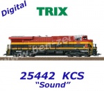 25442 Trix Diesel Electric locomotive Ge. Electric ES44AC, KCS - Sound + Dynamic Steam