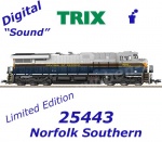 25443 Trix Dieselová lokomotiva řady GE ES44AC Norfolk Southern - Zvuk + dyn. kouř