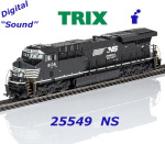 25549 Trix Dieselová lokomotiva Typ General Electric ES44AC, Norfolk Southern - Zvuk + dyn. kouř