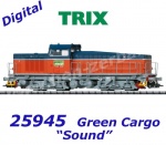 25945 TRIX Heavy Diesel Locomotive Class T44, Green Cargo - Sound