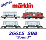 26615 Märklin Set vlaku "100 let Švýcarského národního cirkusu Knie", SBB, - Zvuk Mfx