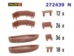 272439 Faller 24 lavic a 30 stolů, N