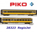 28222 Piko Set of 2 Passenger Cars  in RegioJet livery CZ
