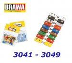 3044 Brawa Zdířka kabelová 2,5 mm hnědá - 10ks