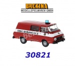 30821 Brekina Skoda 1203 Bus, Fire vehicle Boranovice, 1969, H0