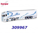 309967 Herpa Scania CS 20  with refrigerated box semitrailer "Trio-Trans"