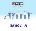 36091 Noch Police Officers, set of 6 Figures + Accessories, N