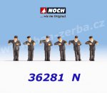 36281 Noch, Engine Drivers Steam Locomotive, 6 figures, N